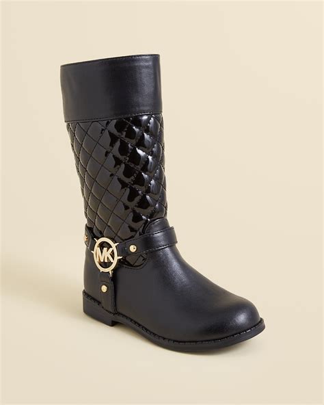 michael kors girls black shoes|Michael Kors toddler girl boots.